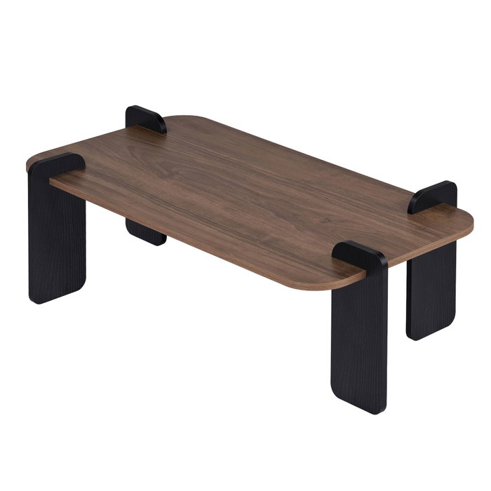 Nordure Mesa de Centro Venezia Walnut y Wood Black
